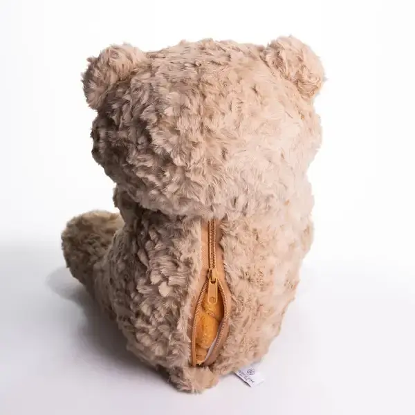 Игрушка-подушка Медведь с малышом и пледом 110x140 см бежевый плюшевый плед игрушка подушка детская ТМ COLORFUL HOME 509-33BE - фото 3