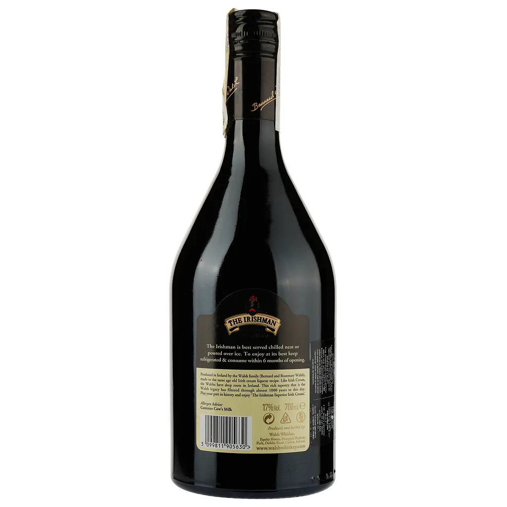 Ликер The Irishman Irish Cream, 17%, 0,7 л - фото 3
