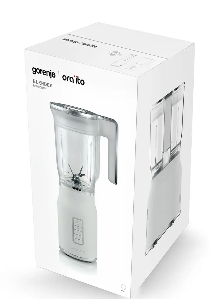 Блендер стаціонарний Gorenje B 800 Oraw білий (BL1048-GS)  - фото 2