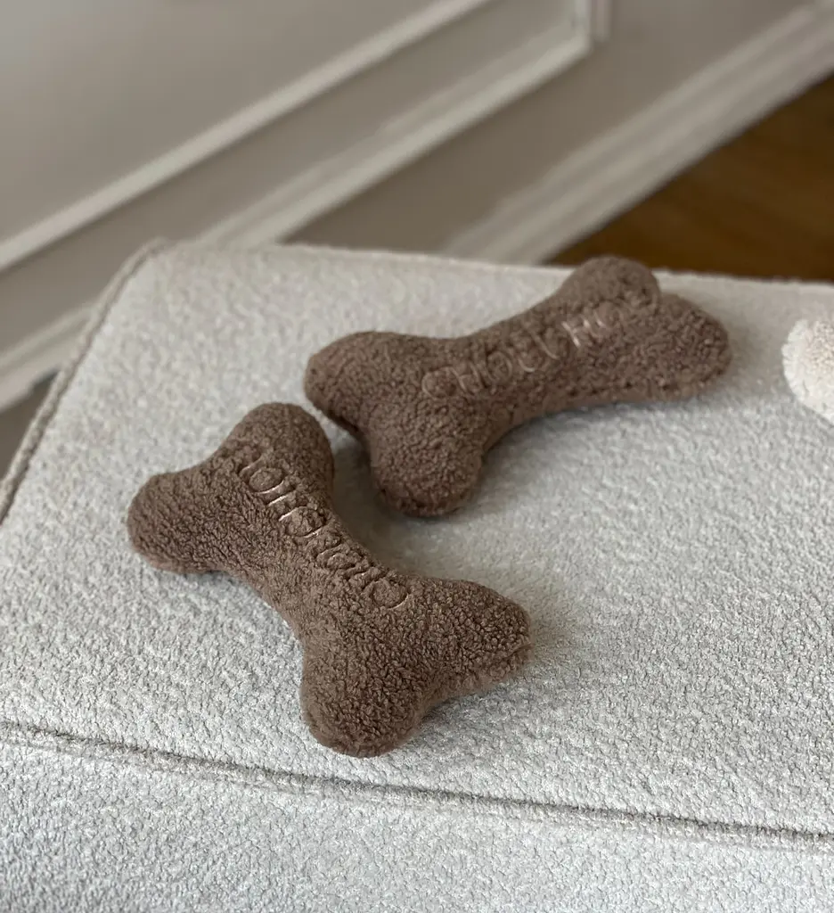 Іграшка м'яка для собак Кісточка "Teddy Collection" молочний - фото 8