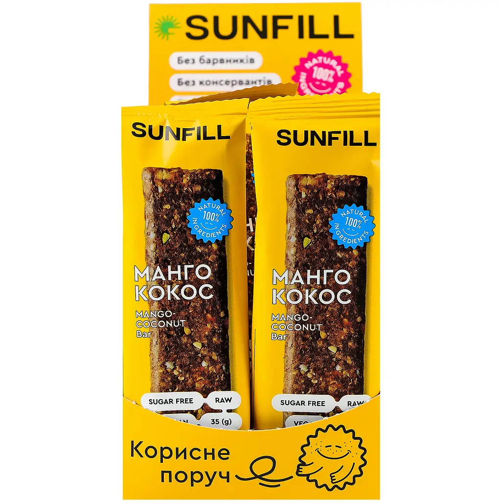 Батончик SunFill Манго-кокос 35 г (763542) - фото 3