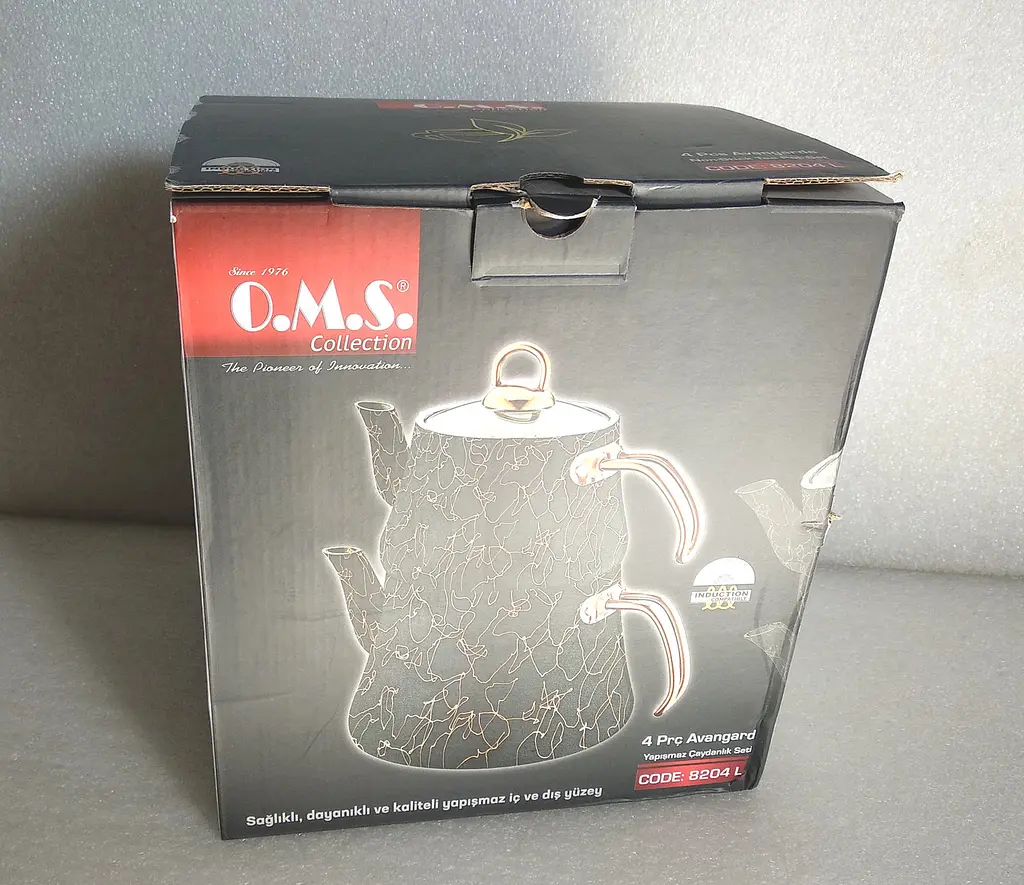Двоярусний чайник O.M.S. Collection 8204-L Bronze (1,2/2,5 л.) - фото 10