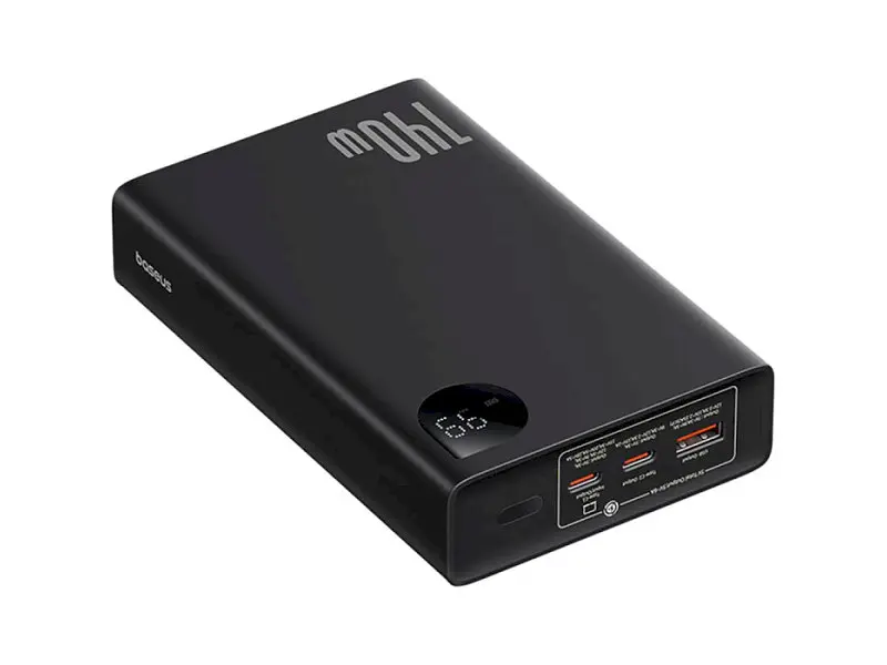 Внешний аккумулятор (павербанк) BASEUS Adaman Metal Digital Display 24000mAh 140W Black (P10021508113-00;P10021507112-02) - фото 3