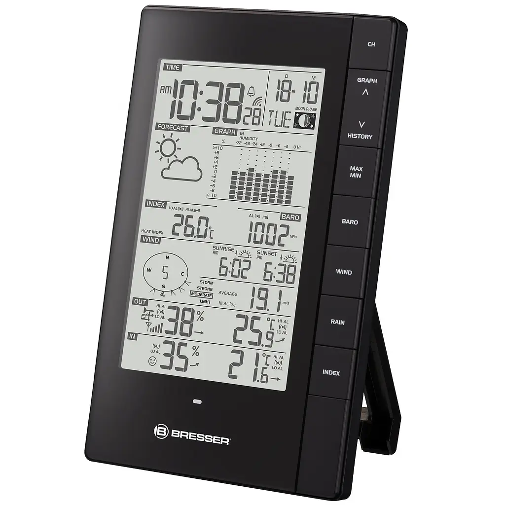 Метеостанція Bresser Weather Center 5-in-1 PC-connect (7002571) - фото 2