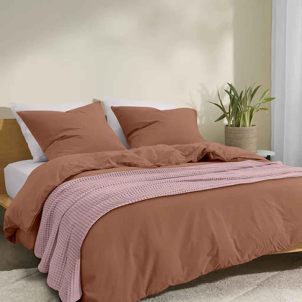 Плед покривало Cosas Sakura Greek Waffle 230х240 см вафельне (Blanket_03Sakura_GreekWaffle_230x240) - фото 5