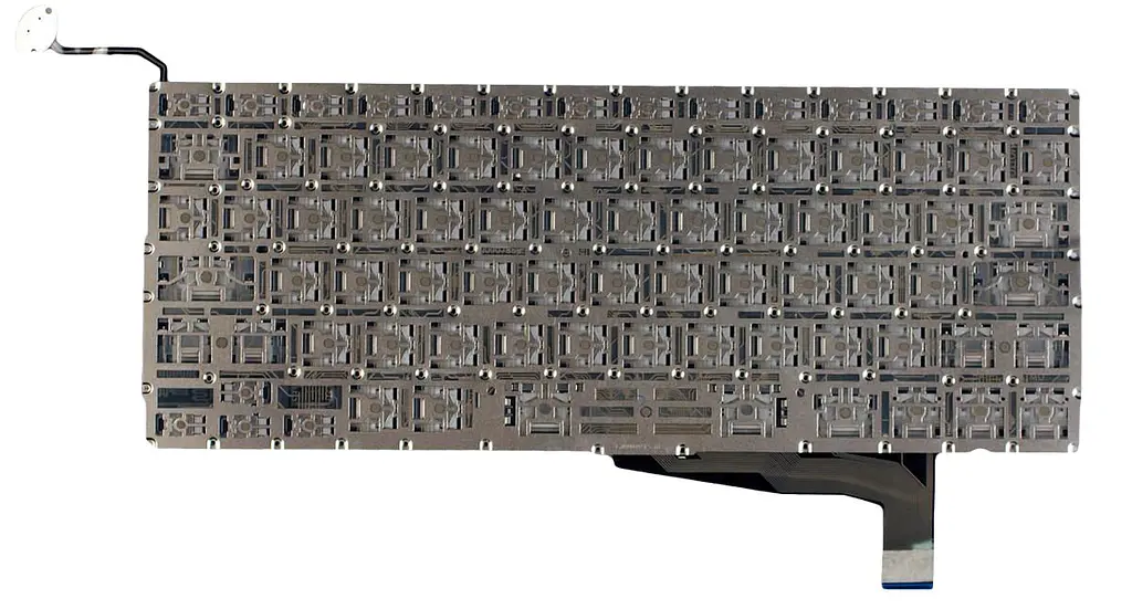 Клавіатура для ноутбука Apple MacBook Pro (A1286) (2011, 2012) з підсвічуванням (Light), Black, (No Frame), без (SD), RU (горизонтальний ентер) - фото 2
