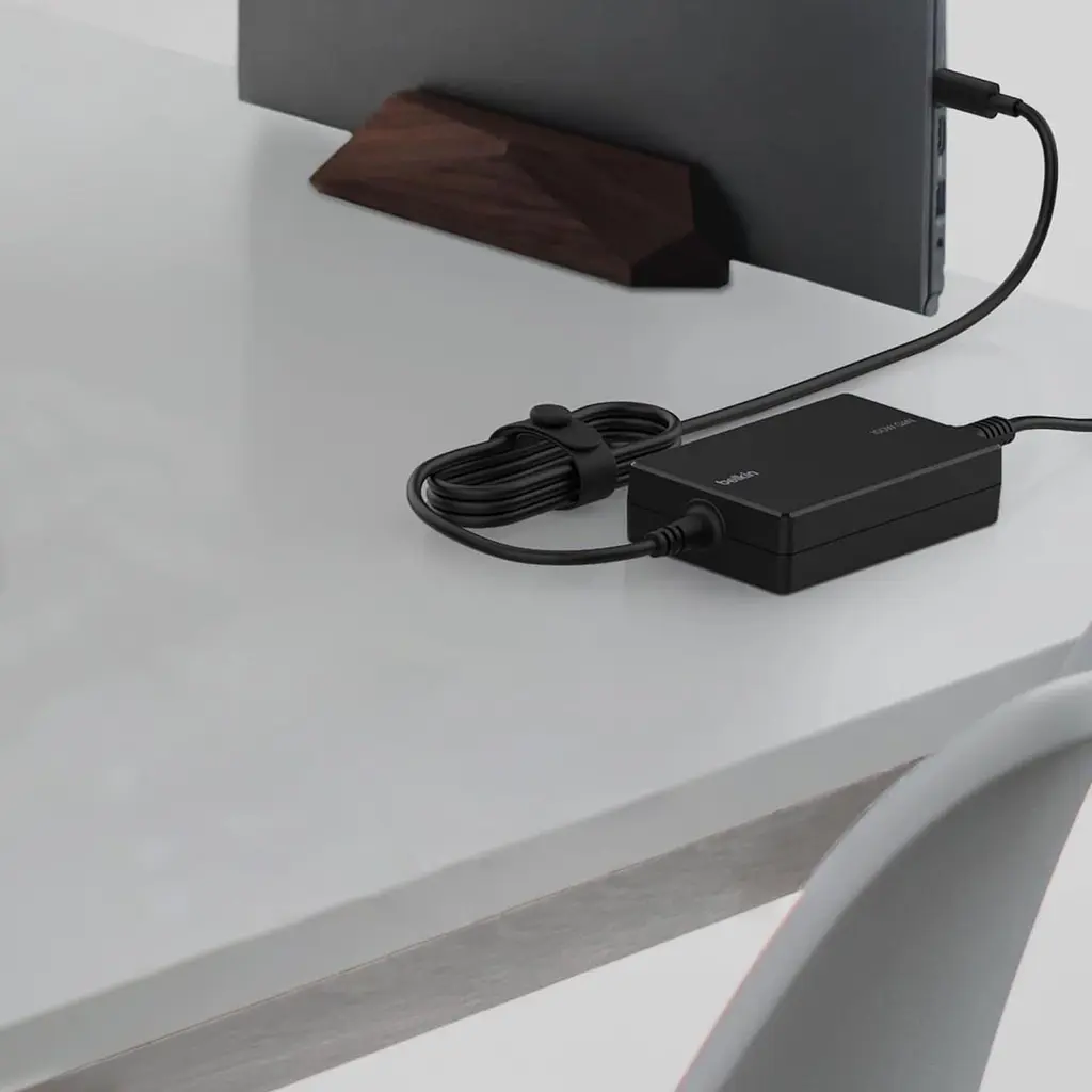 Зарядний пристрій BELKIN 100Вт USB-С GAN PD PPS, кабель USB-C 2м, чорний OEM (INC016VFBK) - фото 4