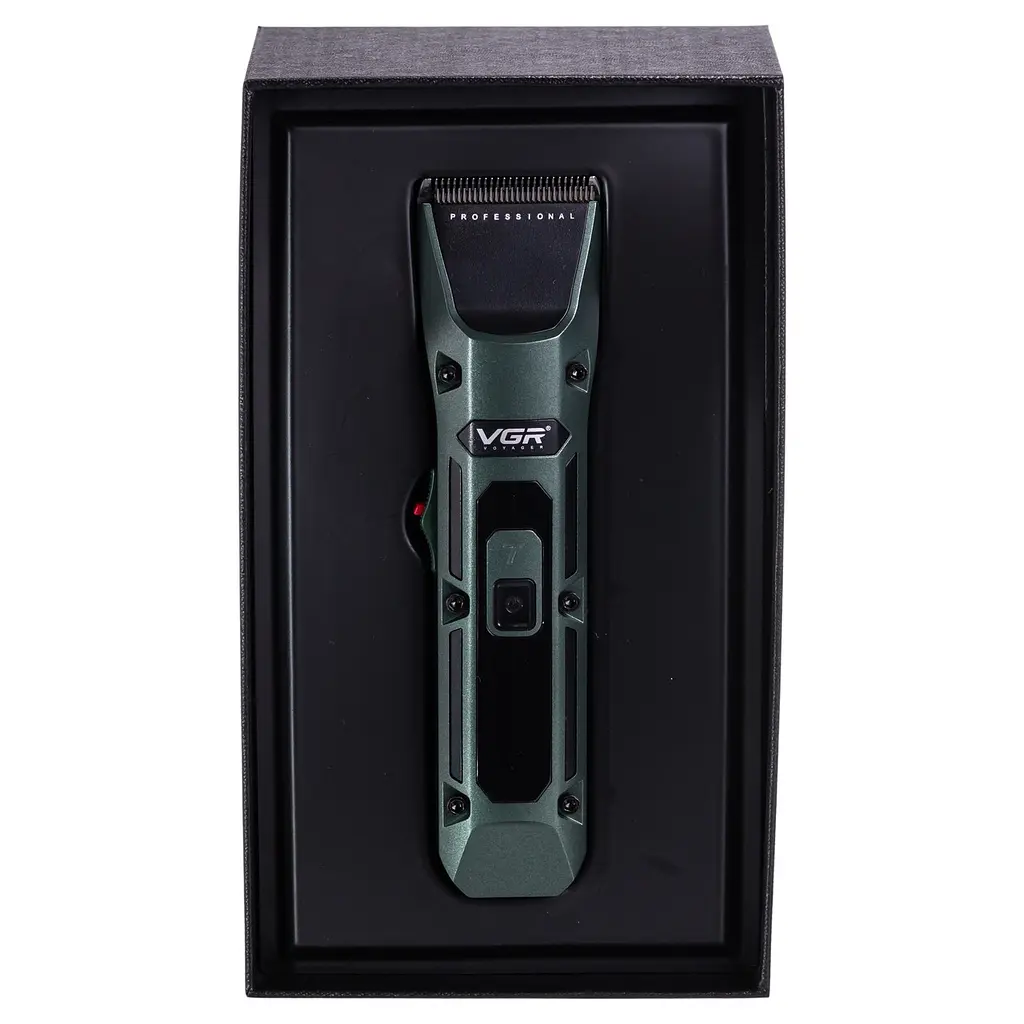 Машинка для стрижки VGR V-696 акумуляторна, зелений VGR HP-V-696 - фото 9