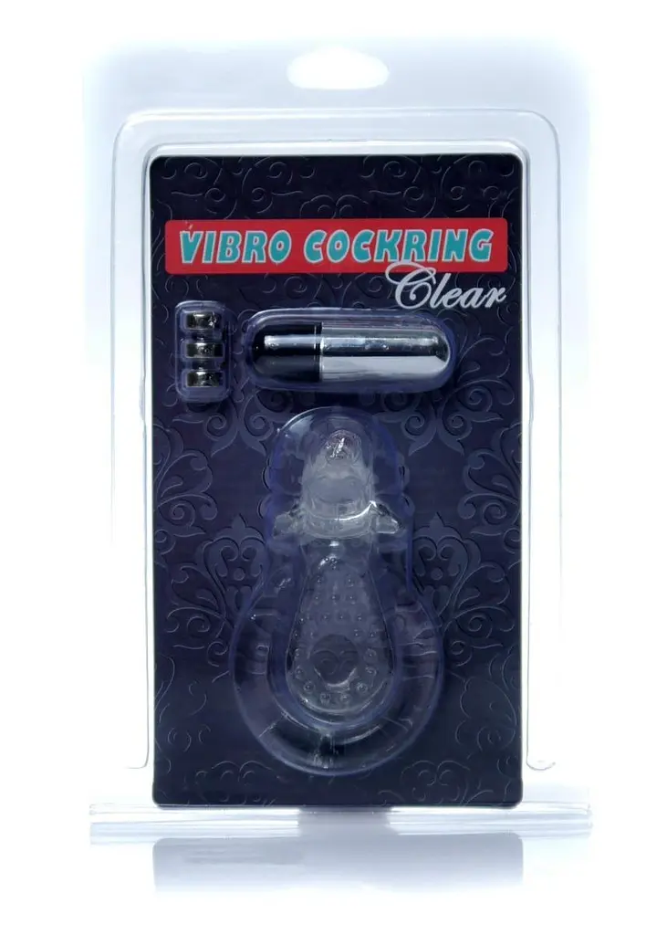 Ерекційне кільце Dolphin Vibro Clear з вібрацією - фото 8