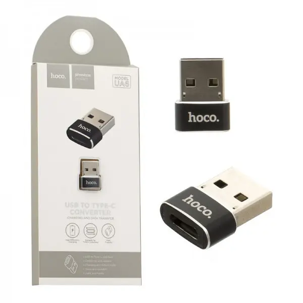 Перехідник HOCO UA6 — USB тато — Type-C мама - фото 2