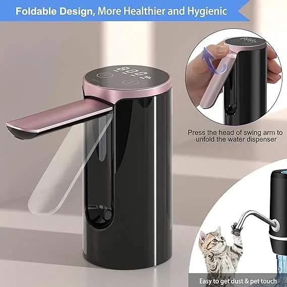 Автоматична помпа для води LY-1081 з USB-зарядкою • Електричний диспенсер Water Dispenser для бутля, дому, офісу та дачі - фото 3