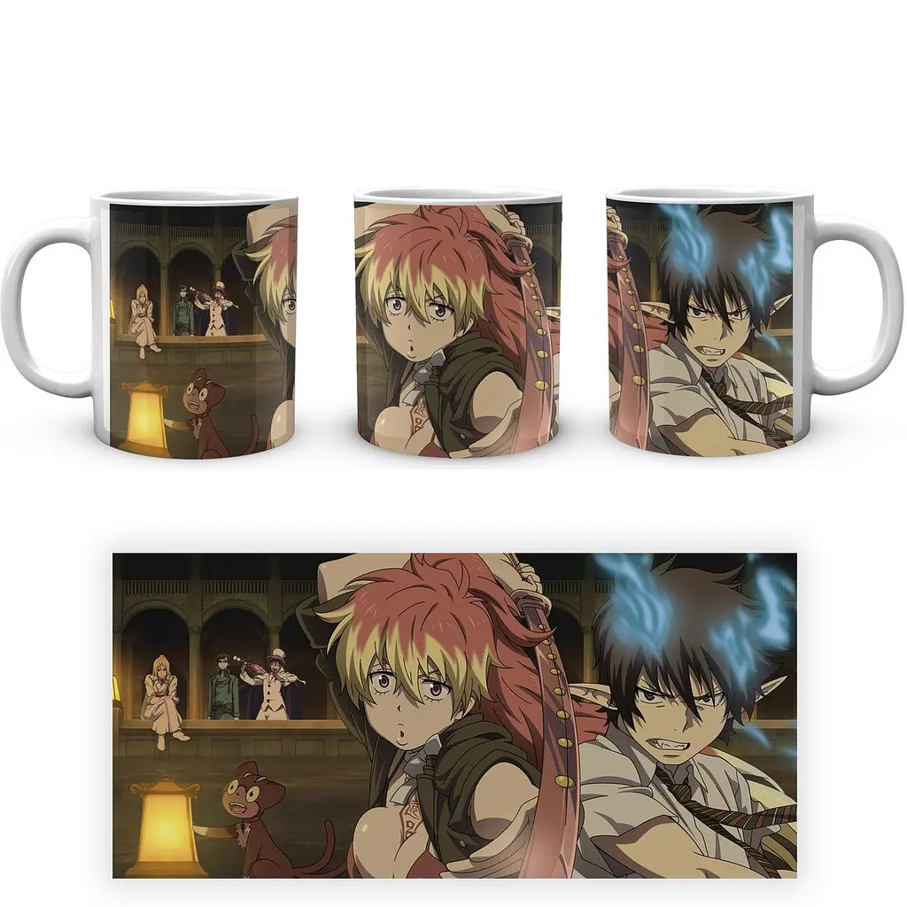 Кухоль GeekLand Blue Exorcist Синій Екзорцист Рін Шура BE 02.23 330 мл білий - фото 4