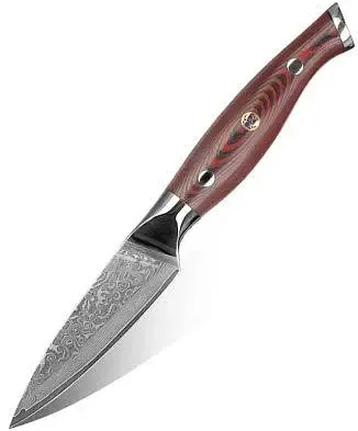 Ніж для чищення овочів Damascus DK-FK 1008 VG-10 9 см Дамаська сталь 67 шарів