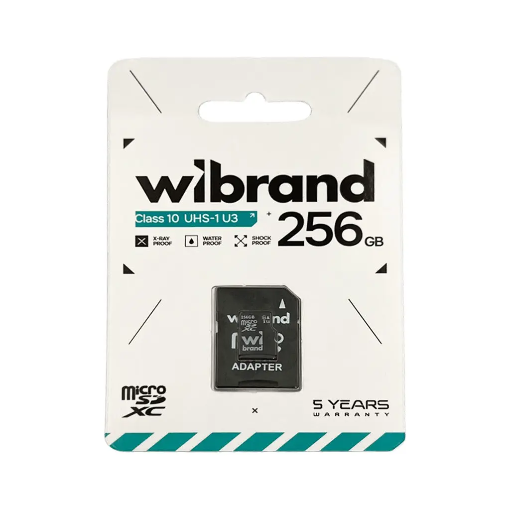 Карта пам'яті microSDXC (UHS-1 U3) Wibrand 256Gb class 10 (adapter SD) - фото 2