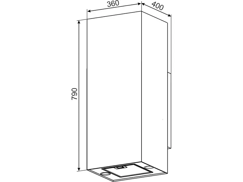 Витяжка декоративна GRANADO Yunkos 2603-1200 inox - фото 7