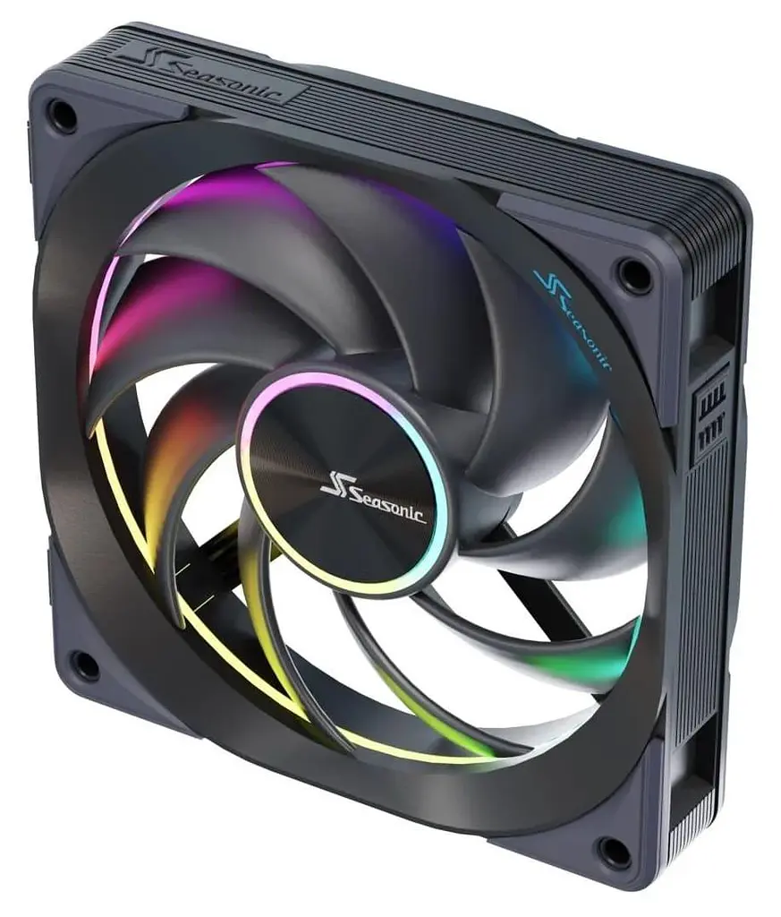Комплект вентиляторів Seasonic MagFlow ARGB 120 3 in 1 (MAGFLOW-ARGB-3) Black - фото 2