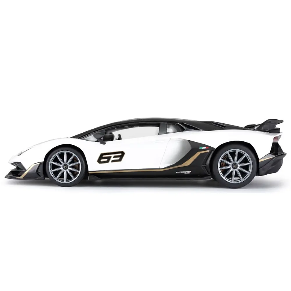 Машинка Rastar Lamborghini Aventador SVJ (96070) на радиоуправлении. 1:14. Белый - фото 3
