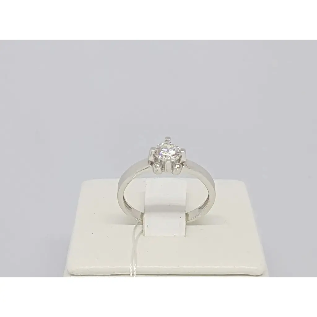 Золоте кільце Столична Ювелірна Фабрика з фіанітом. 140639Б 17 - фото 2