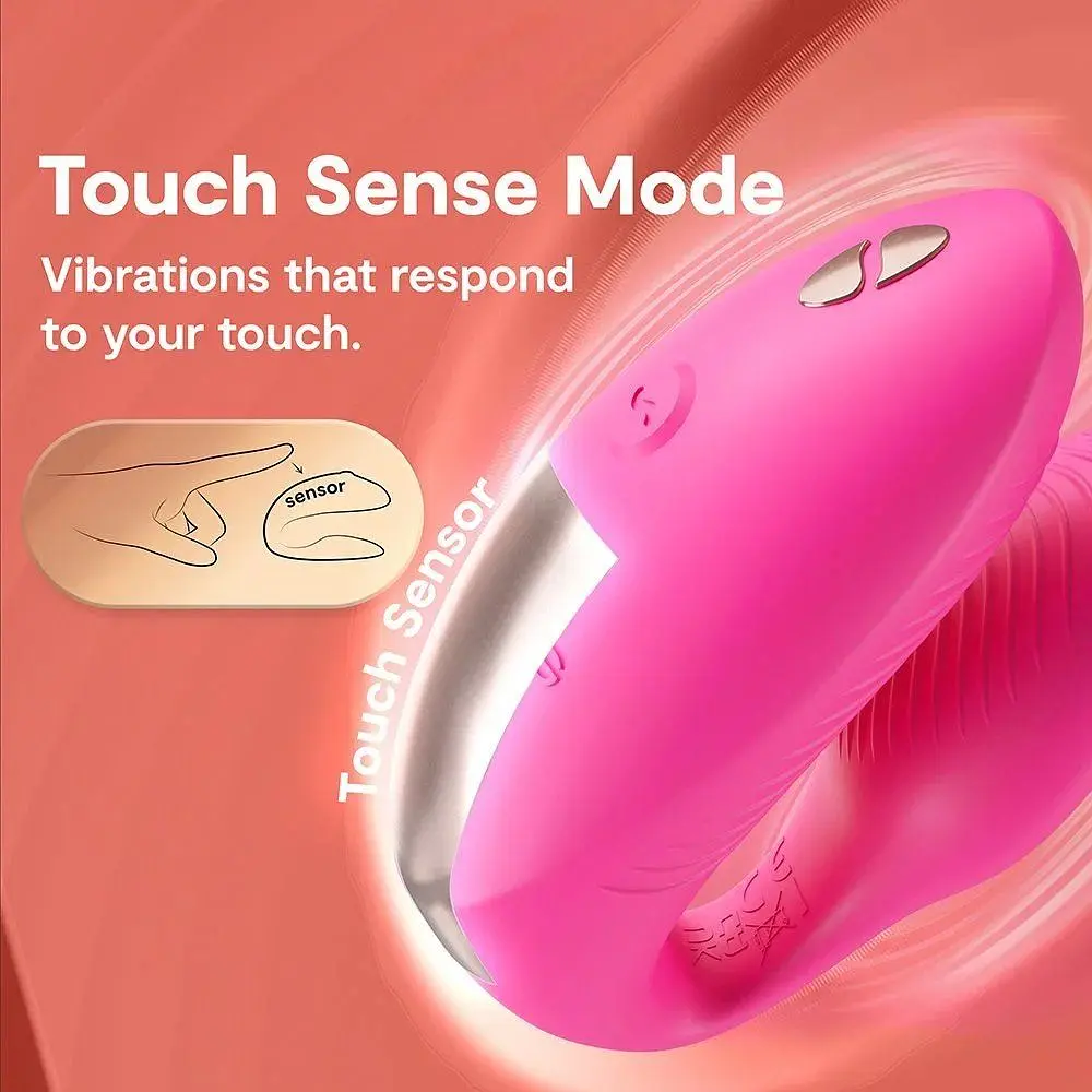 Вібратор We-Vibe Chorus Pro Electric Pink для пар зі смарт-управлінням - фото 8