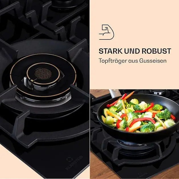 Варочная поверхность газовая Klarstein Ignito Max 4 (10036453) - фото 5