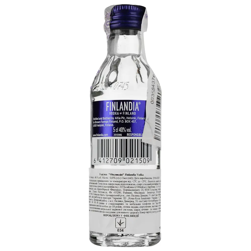Упаковка горілки Finlandia 40% 0.6 л (0.05 л х 12 шт.) - фото 3
