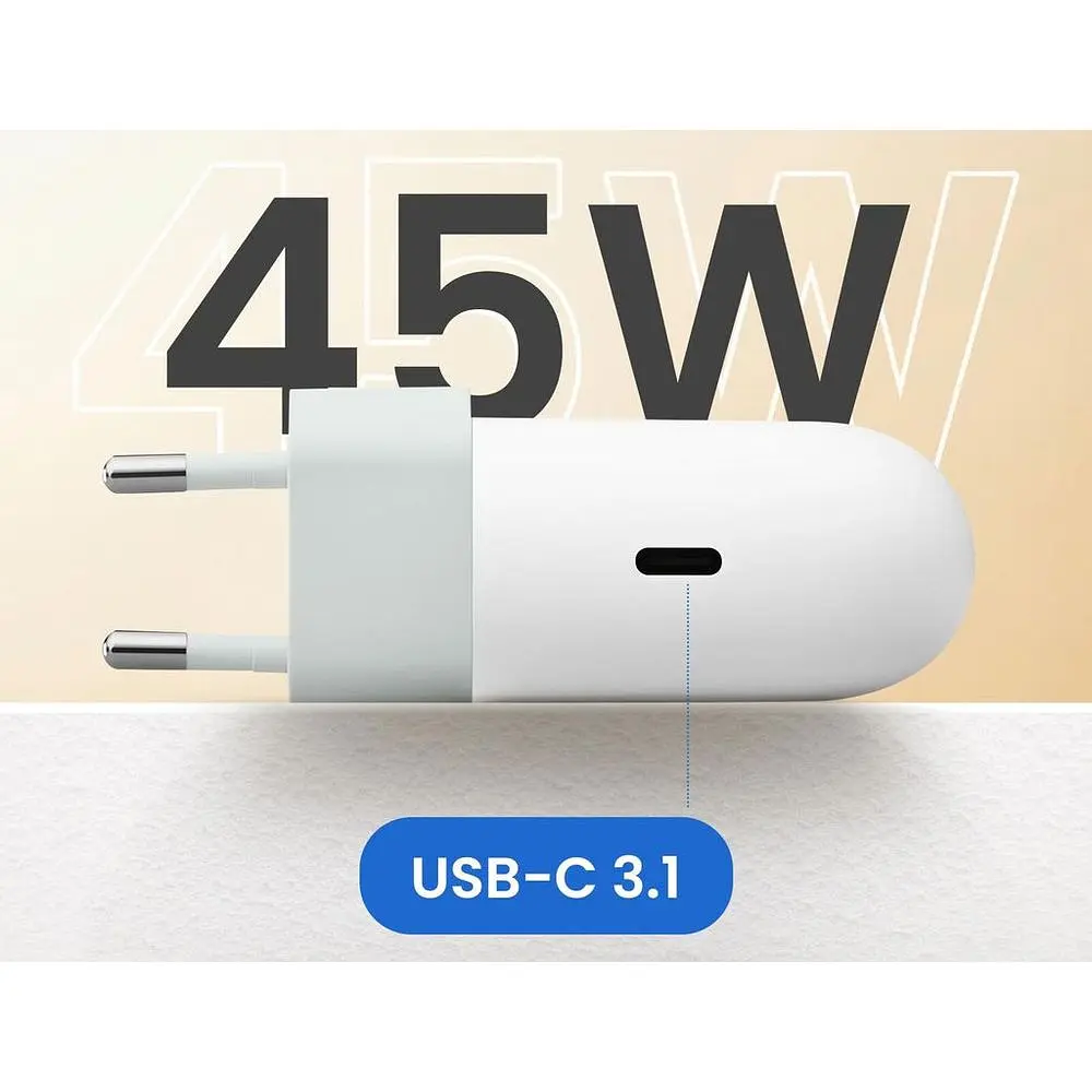 Мережевий зарядний пристрій Google Pixel 45W USB-C White (GA05732-EU) [136944] - фото 5