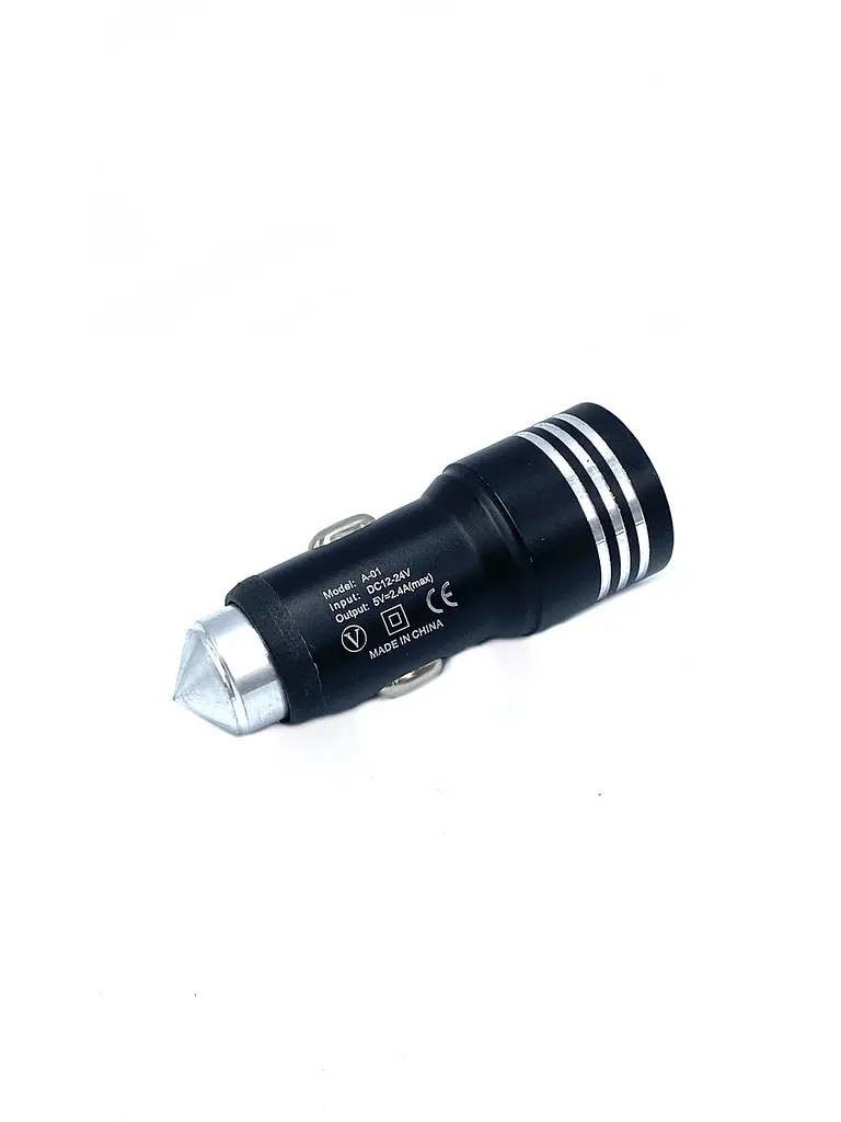 Автомобільний зарядний пристрій у прикурювач Veron Car Charger 2.4 A 2 USB Чорний (A-01)