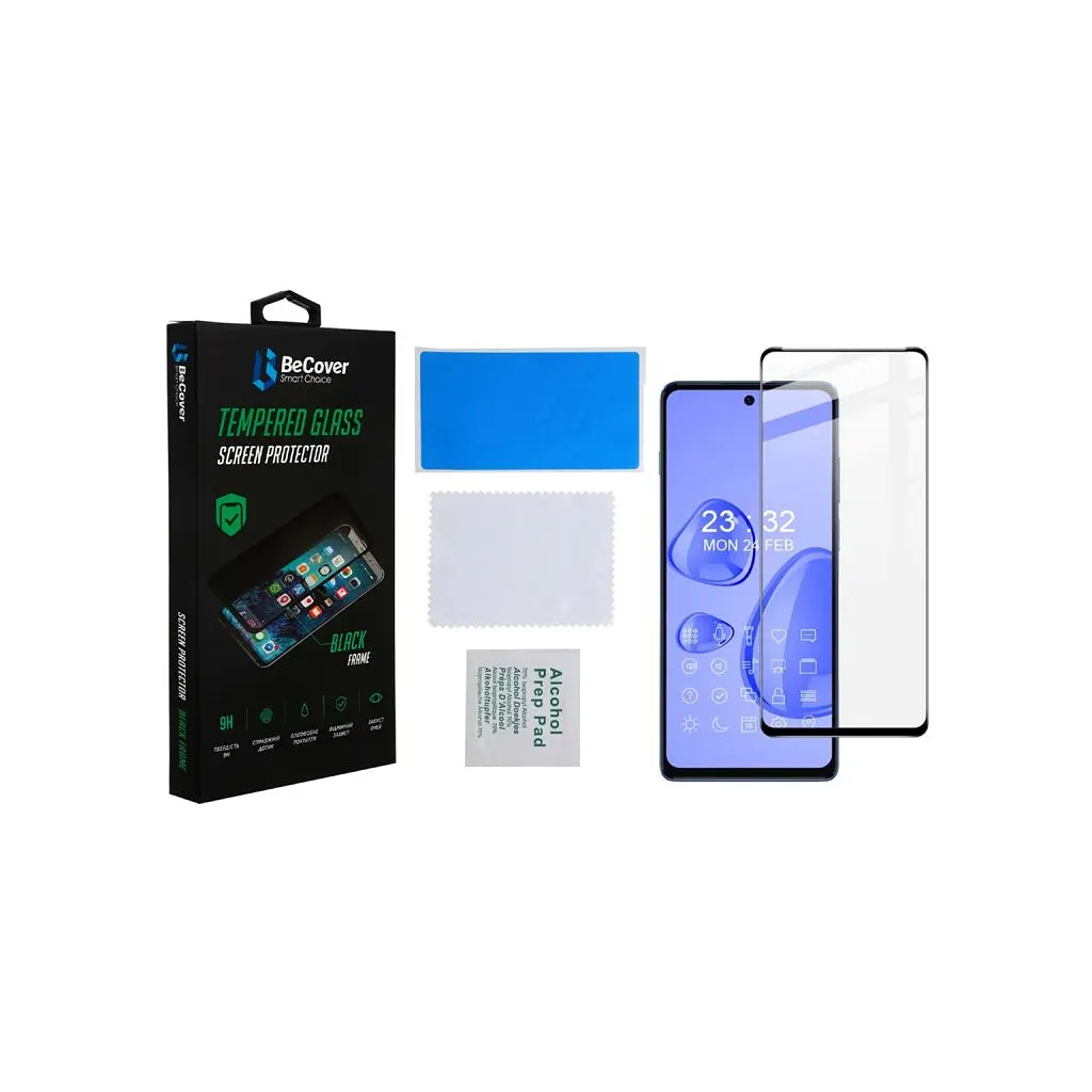 Скло захисне BeCover Motorola Moto G200 Black (707242) - фото 3