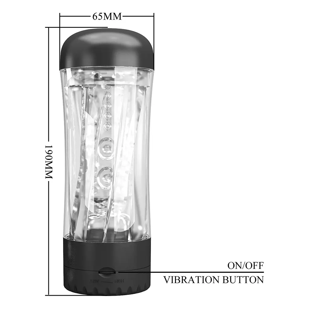 Мастурбатор з вібрацією Pretty Love Tamara, прозорий PRETTY LOVE BM-00900T94 103636 - фото 11