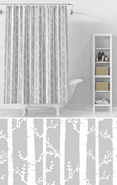 Шторка для ванной комнаты Idea Home Grey-Bamboo 180х200 см (DS-SC015 Grey-Bamboo) - фото 2