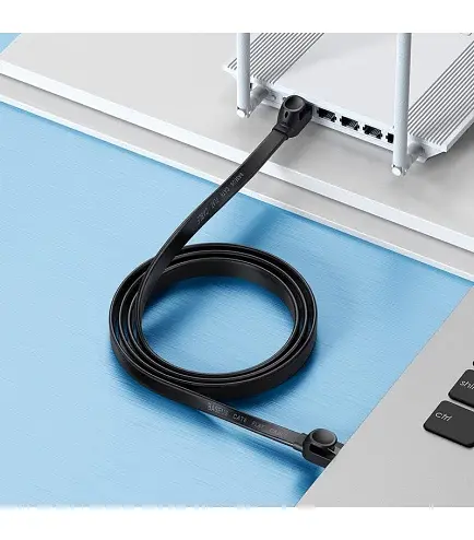 Патч-корд (сетевой кабель) Baseus High Speed ​​Six types of RJ45 1м PCWL-B01 Black - фото 5