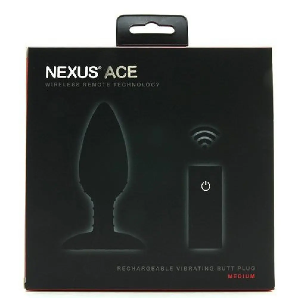 Анальна пробка з вібрацією та дистанційним керуванням Nexus Ace Remote Control Vibrating Butt Plug, M 12х4 см, чорний - фото 4