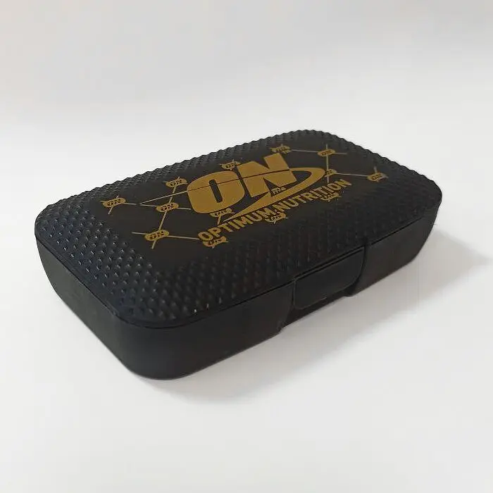 Таблетниця Optimum Nutrition Pill Box, чорний/золотистий