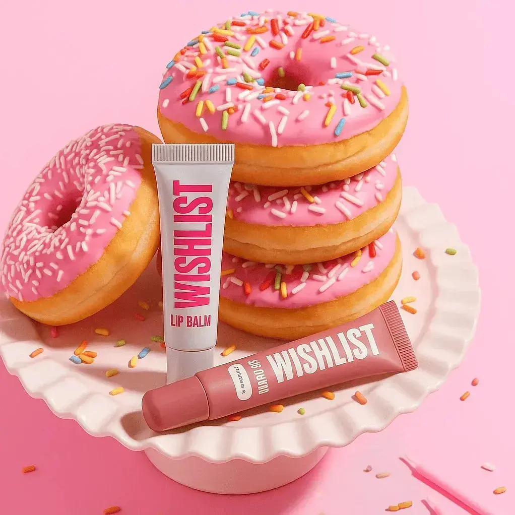 Набір 4 бальзамів-блисків для губ Blessed Honey & Crystal Sorbet & Sweet Candy & Velvet Coral Lip Gloss Balms Wishlist - фото 2
