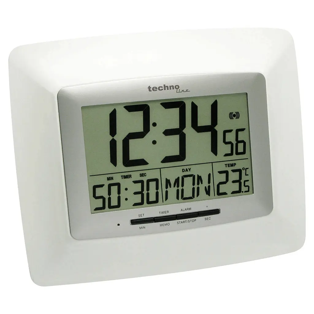 Годинник настінний Technoline WS8100 White/Silver (WS8100), Білий - фото 3