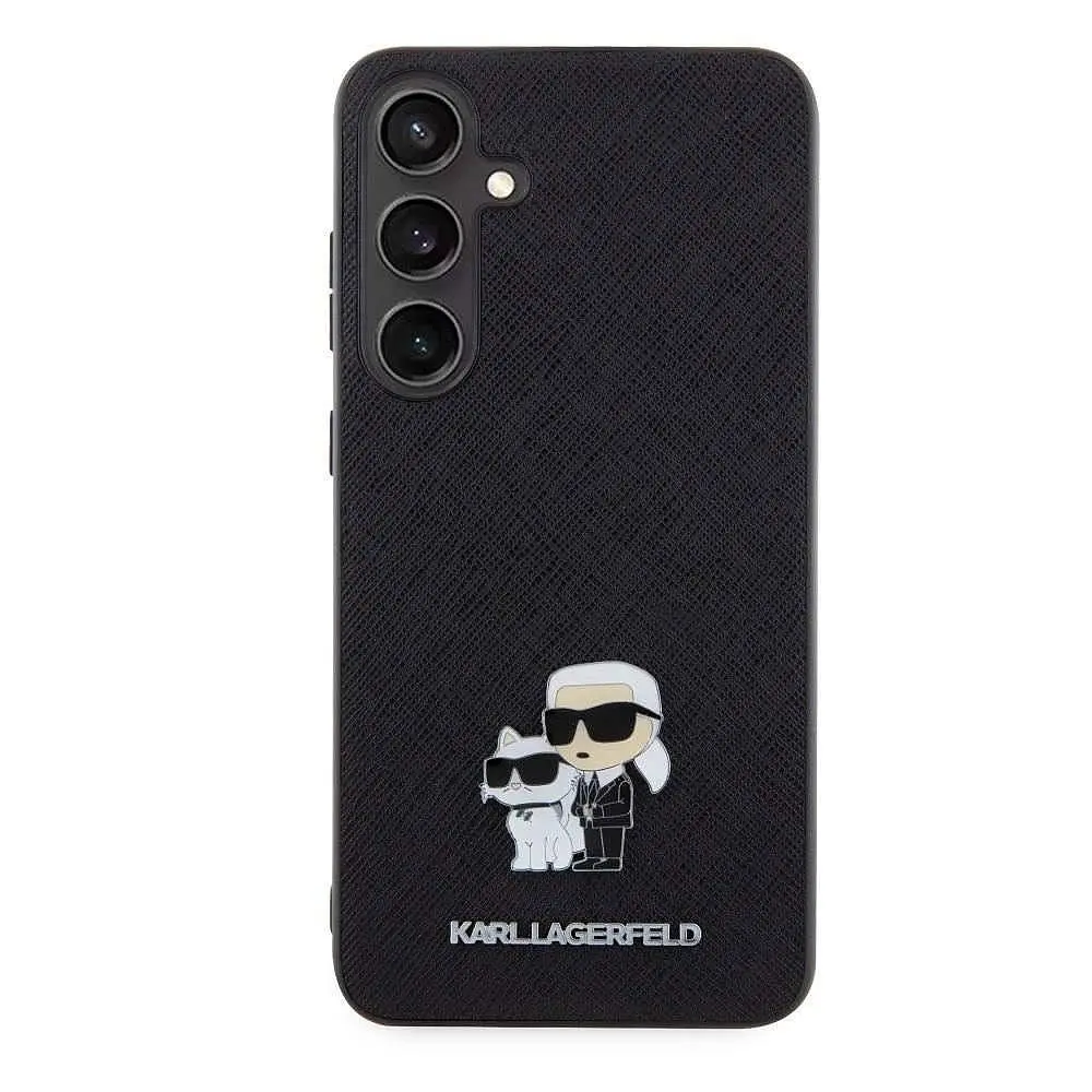 Чехол Karl Lagerfeld PU Saffiano Metal Karl and Choupette для Samsung Galaxy S24+ Black (57983119542) - фото 3