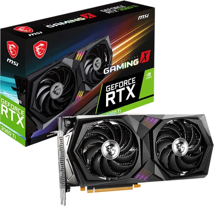 Відеокарта GeForce RTX 3060 Ti 8GB MSI Gaming X (RTX 3060 Ti GAMING X 8G LHR) Б/В