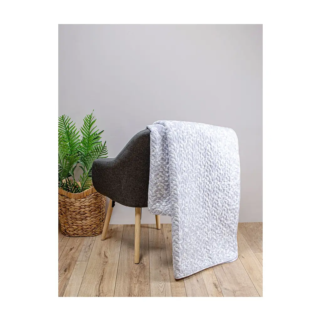 Покривало Home Line стьобане (біло-сірий) 210х240 (178341) - фото 2