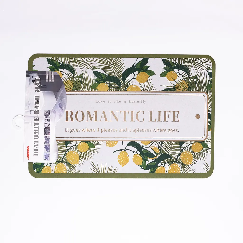 Універсальний діатомітовий килимок Romantic 58×38 см Yiwu HP-42-211 - фото 4