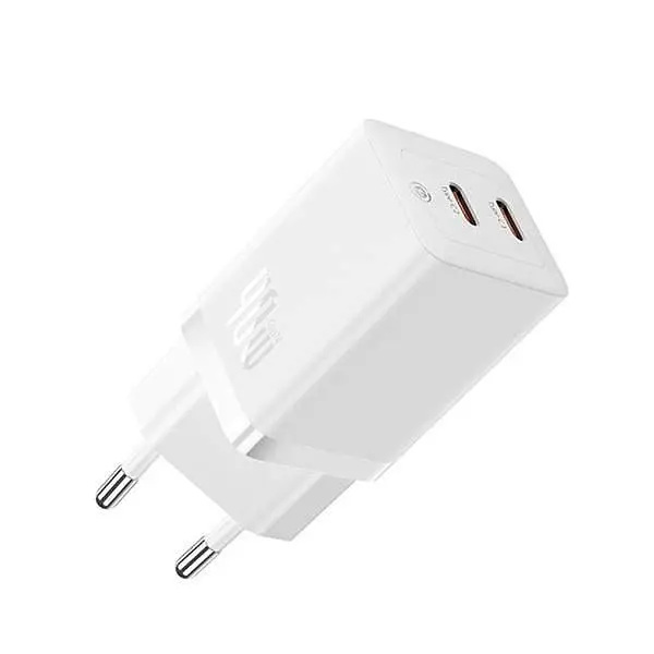 Блок зарядное устройство для Baseus GaN5 Pro Wall charger 2 Type-C 40 W (CCGP180102) белый - фото 5