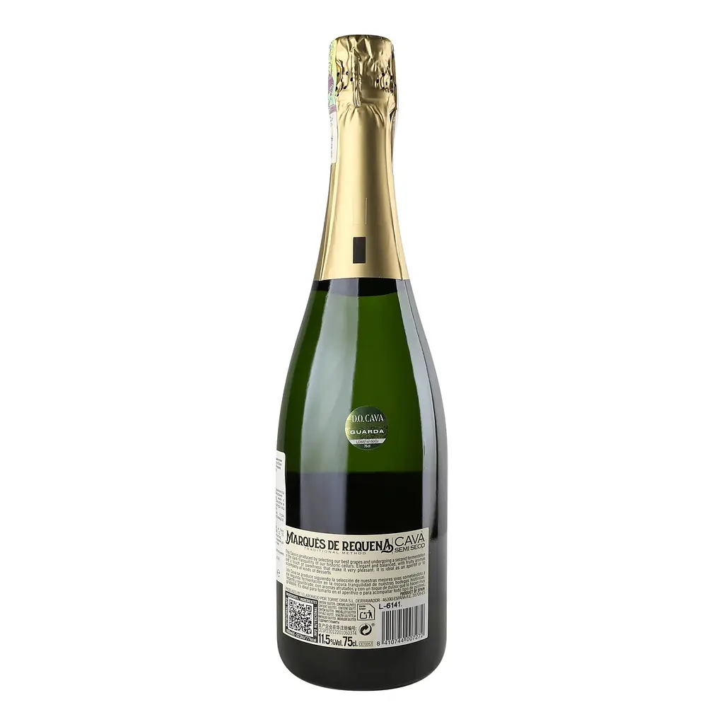 Вино ігристе Marques de Requena Cava Semi Seco 0,75л 11,5% - фото 2