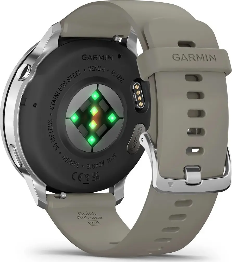 Смарт-годинник Garmin Venu 4 45 mm Silver with Silver Gray Silicone Band (010-03014-01/41) - фото 3