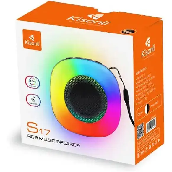 Портативна колонка ретро Kisonli S17 Bluetooth 500 mAh 3 Вт Black - фото 9
