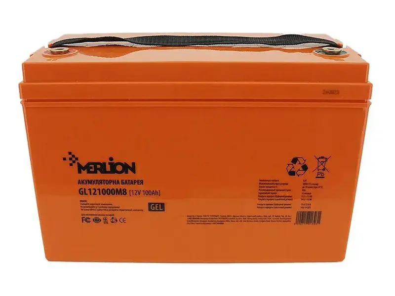 Акумулятор для ДБЖ/інвертора MERLION 12V-100 Ah (GL121000M8 GEL)