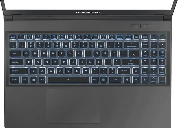 Ноутбук Dream Machines RT4060-15 15.6FHD IPS, AMD R7 7735HS, 16GB, F1TB, NVD4060-8, DOS, чорний (RT4060-15UA26) - фото 4