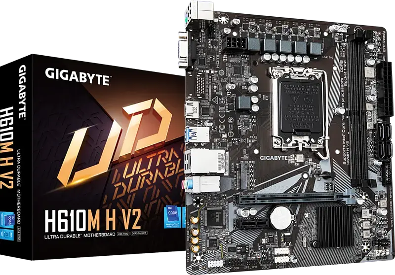 Mатеринська плата Gigabyte H610M H V2 LGA 1700 (H610M H V2) - фото 4