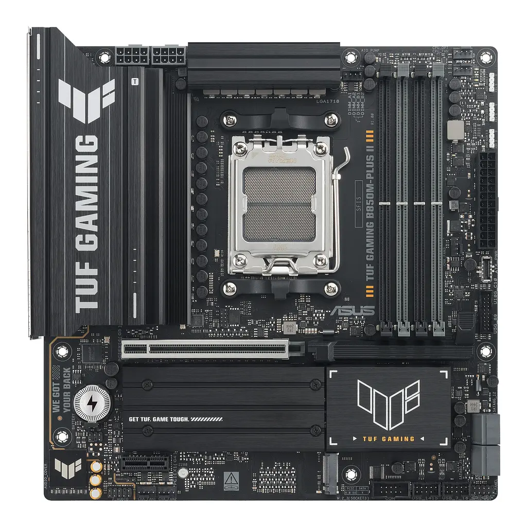 Материнская плата TUF GAMING B850M-PLUS II sAM5 B850 4xDDR5 M.2 HDMI DP mATX Asus teh0019028 - фото 2