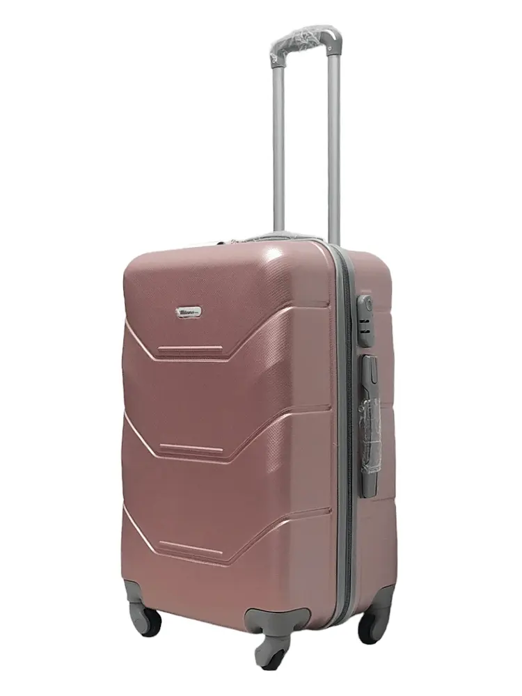 Валіза середня M ABS-пластик Milano bag 147M 66×46×29см 80л Рожеве золото - фото 2