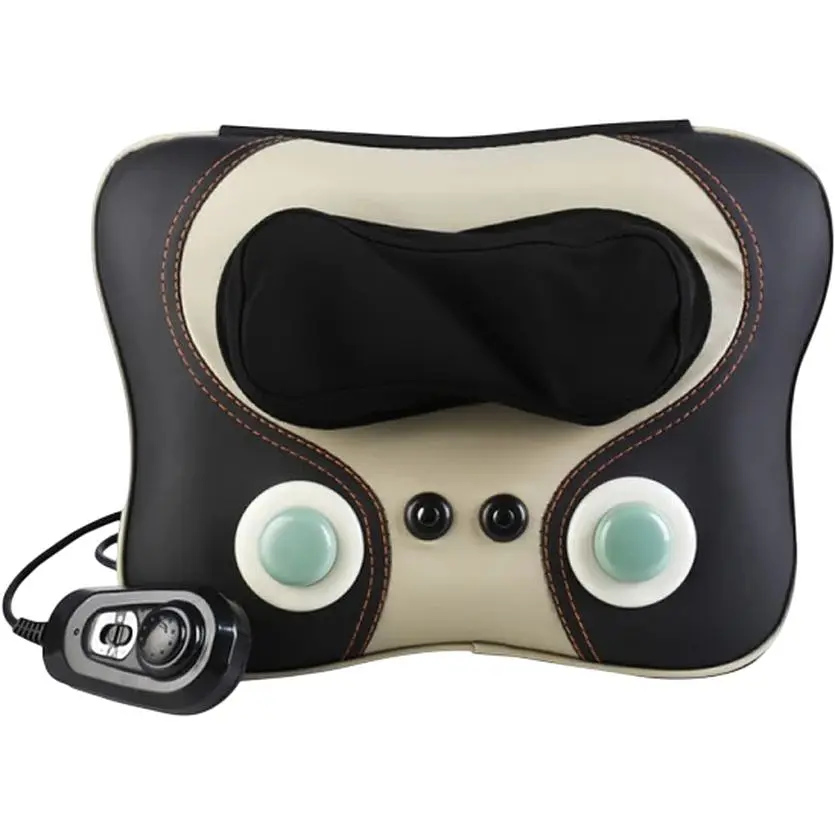 Масажна роликова подушка XPRO Massage Pillow 8802-003 коричнева (MER-15182_741) - фото 2