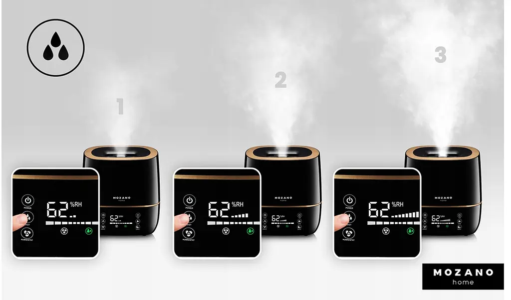Зволожувач повітря Mozano Ultrasonic Air 5L з аромотерапією Black - фото 8